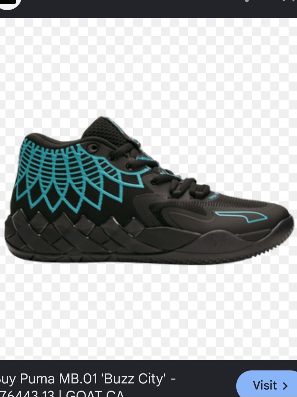 Puma X NBA LaMelo Ball MB.01 Buzz City basketball shoes 6Y